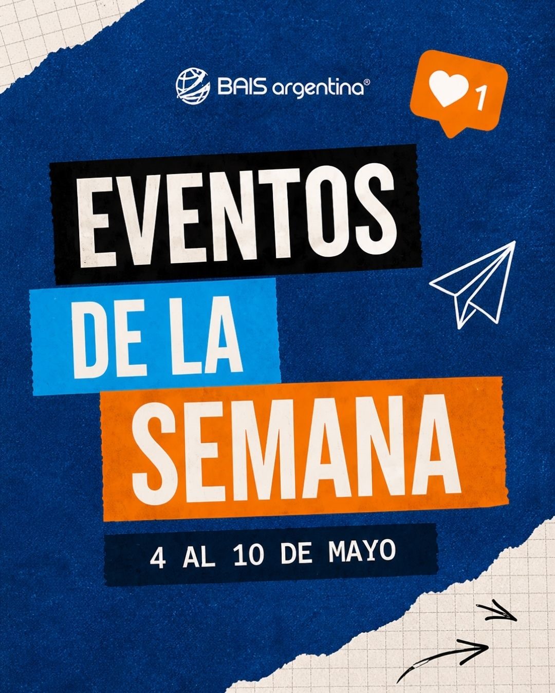 Pieza de diseno Eventos de la Semana BAIS