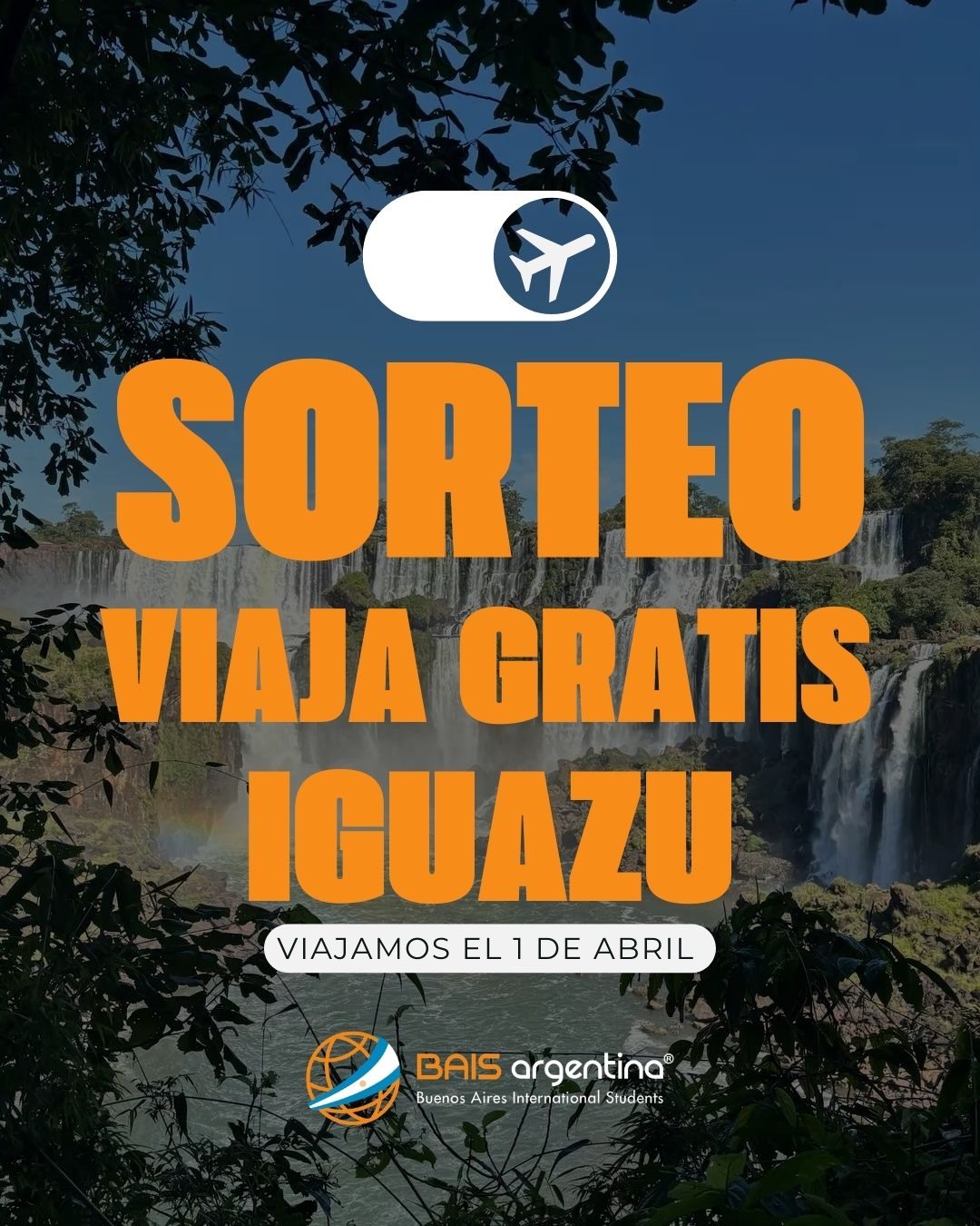 Pieza de diseno Sorteo Iguazu